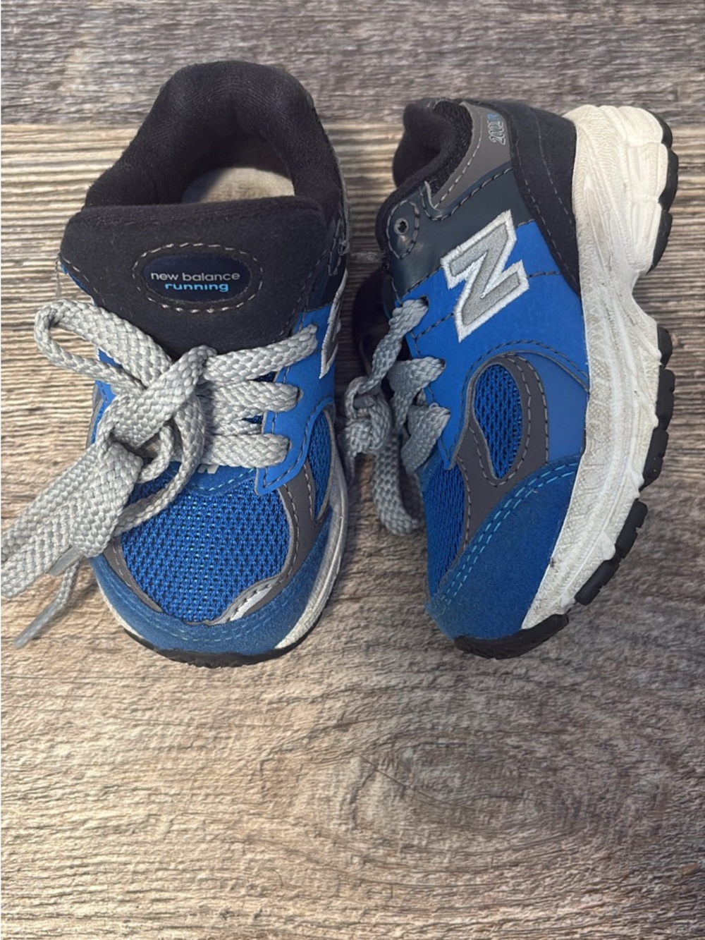 New Balance Blue and Gray Toddler Sneakers